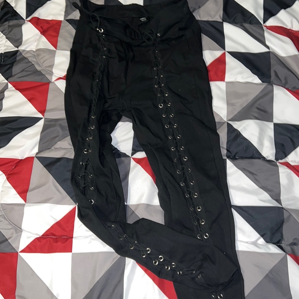 Lace up pants